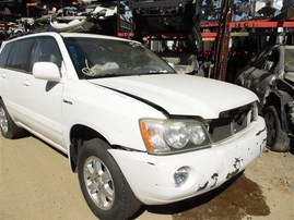 2001 Toyota Highlander Limited White 3.0L AT 4WD #Z24661